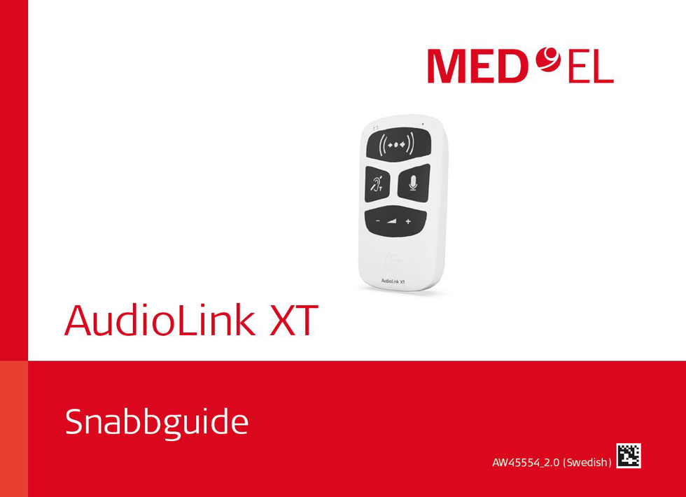 Försättsbild för AudioLink°XT snabbguide