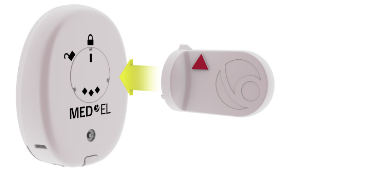 RONDO 3 - Place Magnet Exchange Tool over Magnet RONDO 3 - Place Magnet Exchange Tool over Magnet